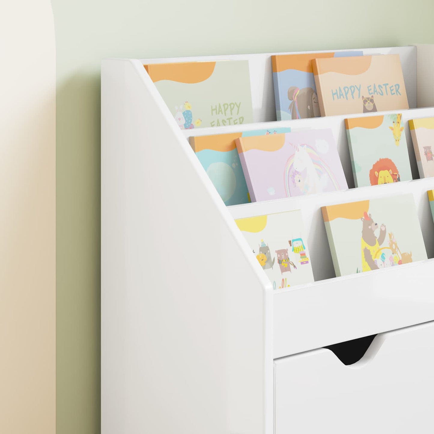 Libreria per Bambini Bianco Lucido 60 x 29,5 x 69 cm