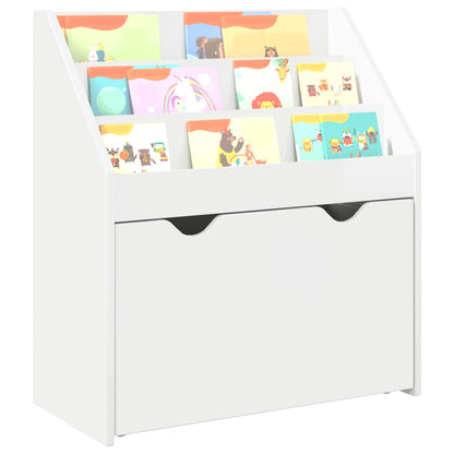 Libreria per Bambini Bianco Lucido 60 x 29,5 x 69 cm