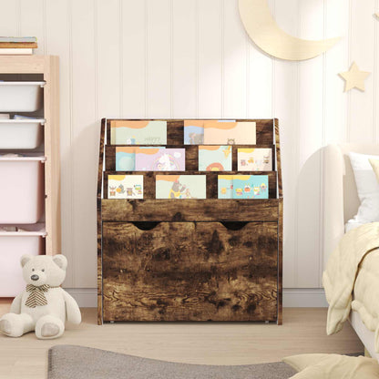 Libreria per Bambini con cassetto Rovere fumé 60 x 29,5 x 69 cm | homemem39