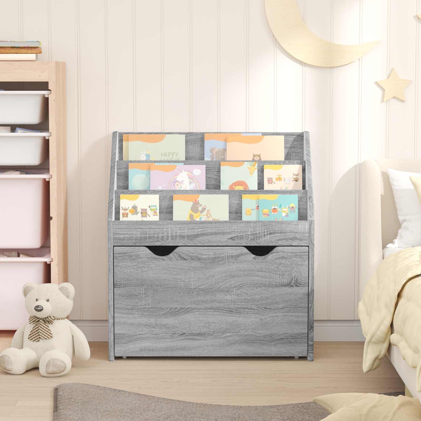 Libreria per Bambini Grigio Sonoma 60 x 29,5 x 69 cm