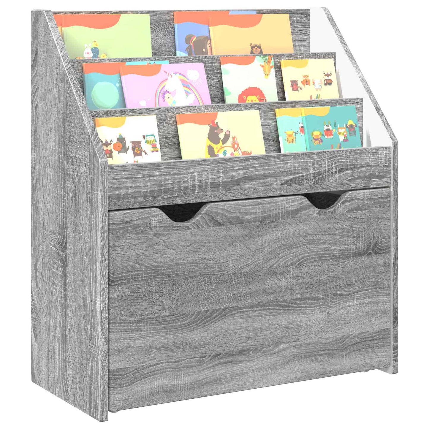 Libreria per Bambini Grigio Sonoma 60 x 29,5 x 69 cm