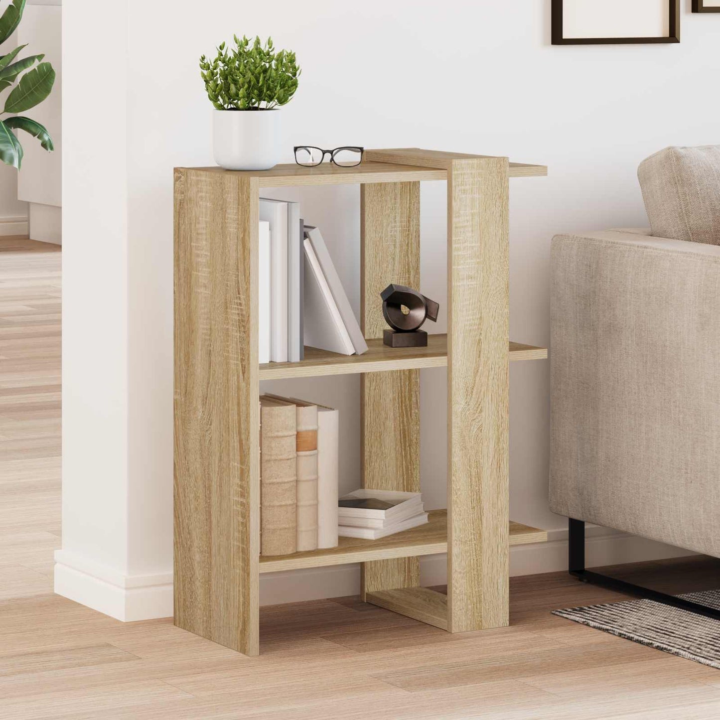 Libreria 2 livelli 52 x 25 x 71,5 cm Legno ingegnerizzato