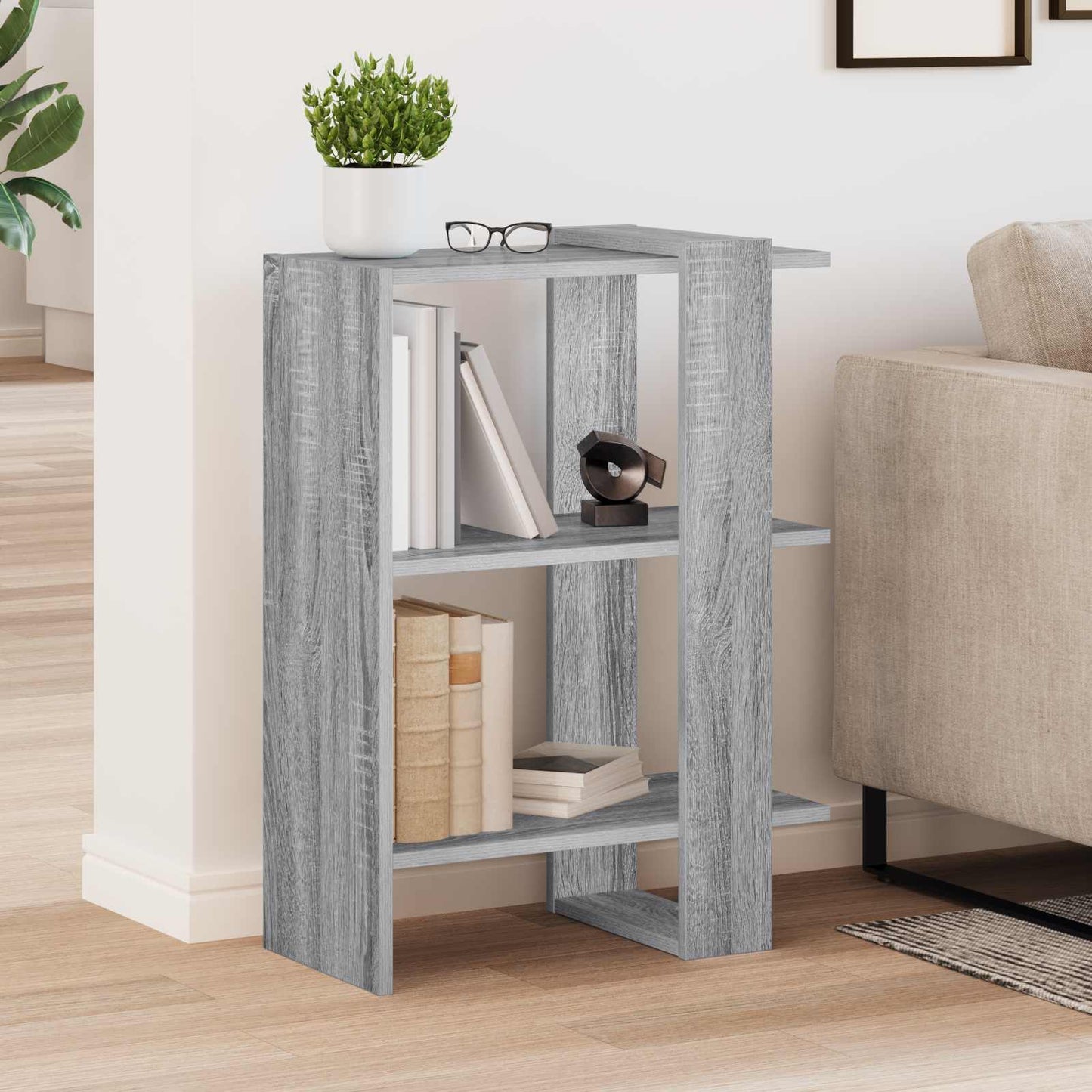 Libreria Grigio Sonoma 52 x 25 x 71,5 cm Legno multistrato