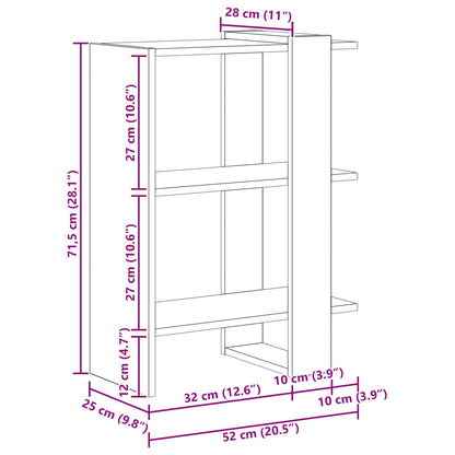 Libreria Legno vecchio 52 x 25 x 71,5 cm Legno multistrato