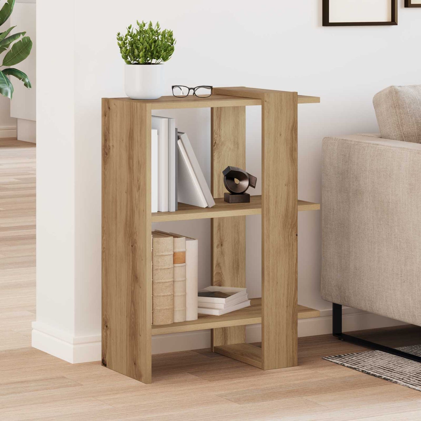 Libreria 2 livelli 52 x 25 x 71,5 cm Legno ingegnerizzato