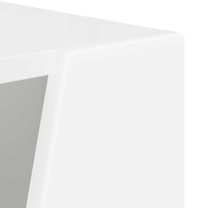 Mensola laterale Bianco 33 x 32 x 70,5 cm Legno multistrato | homemem39