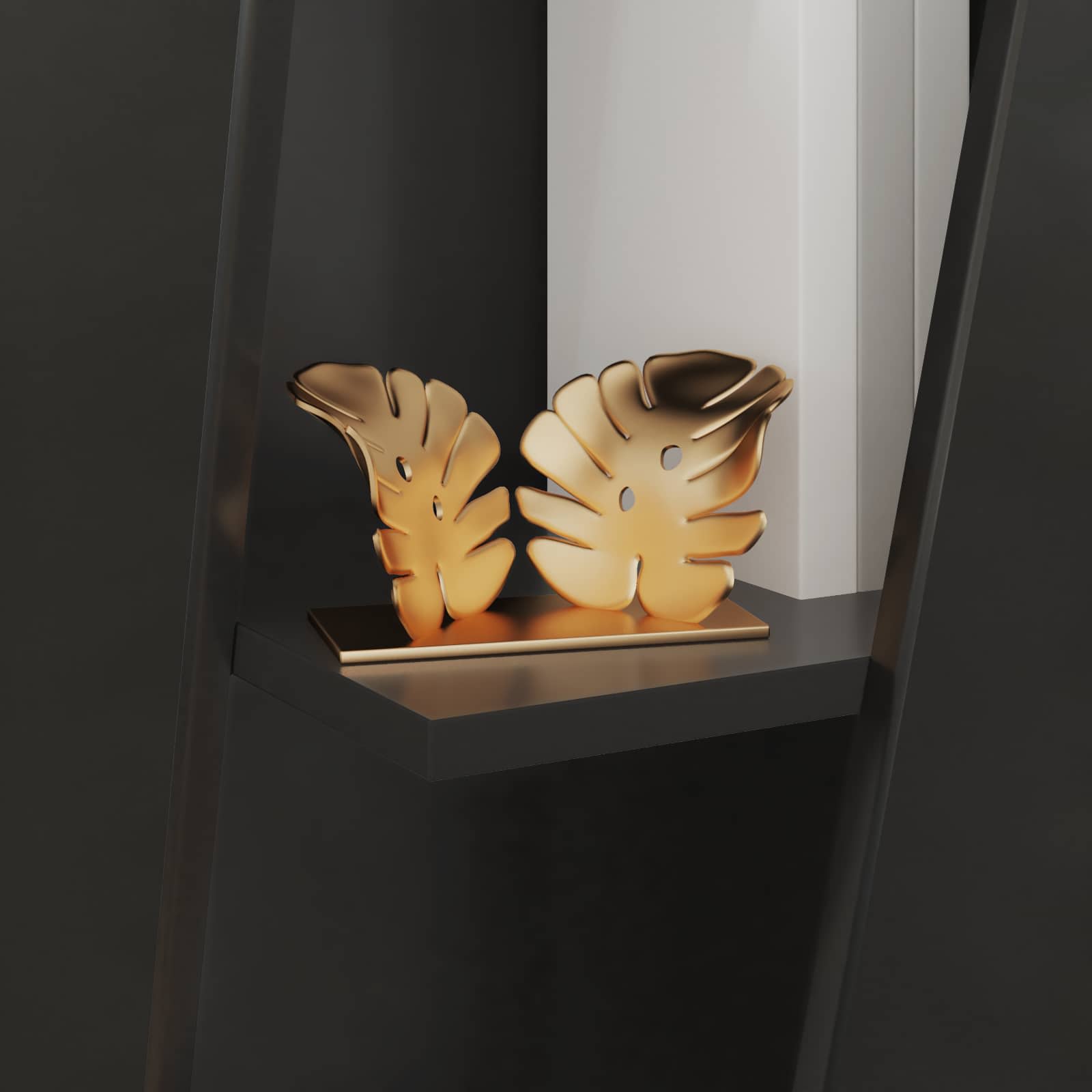 Mensola laterale Nero 33 x 32 x 70,5 cm Legno multistrato | homemem39