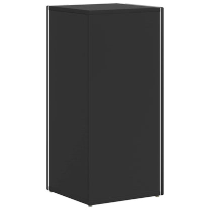 Mensola laterale Nero 33 x 32 x 70,5 cm Legno multistrato | homemem39