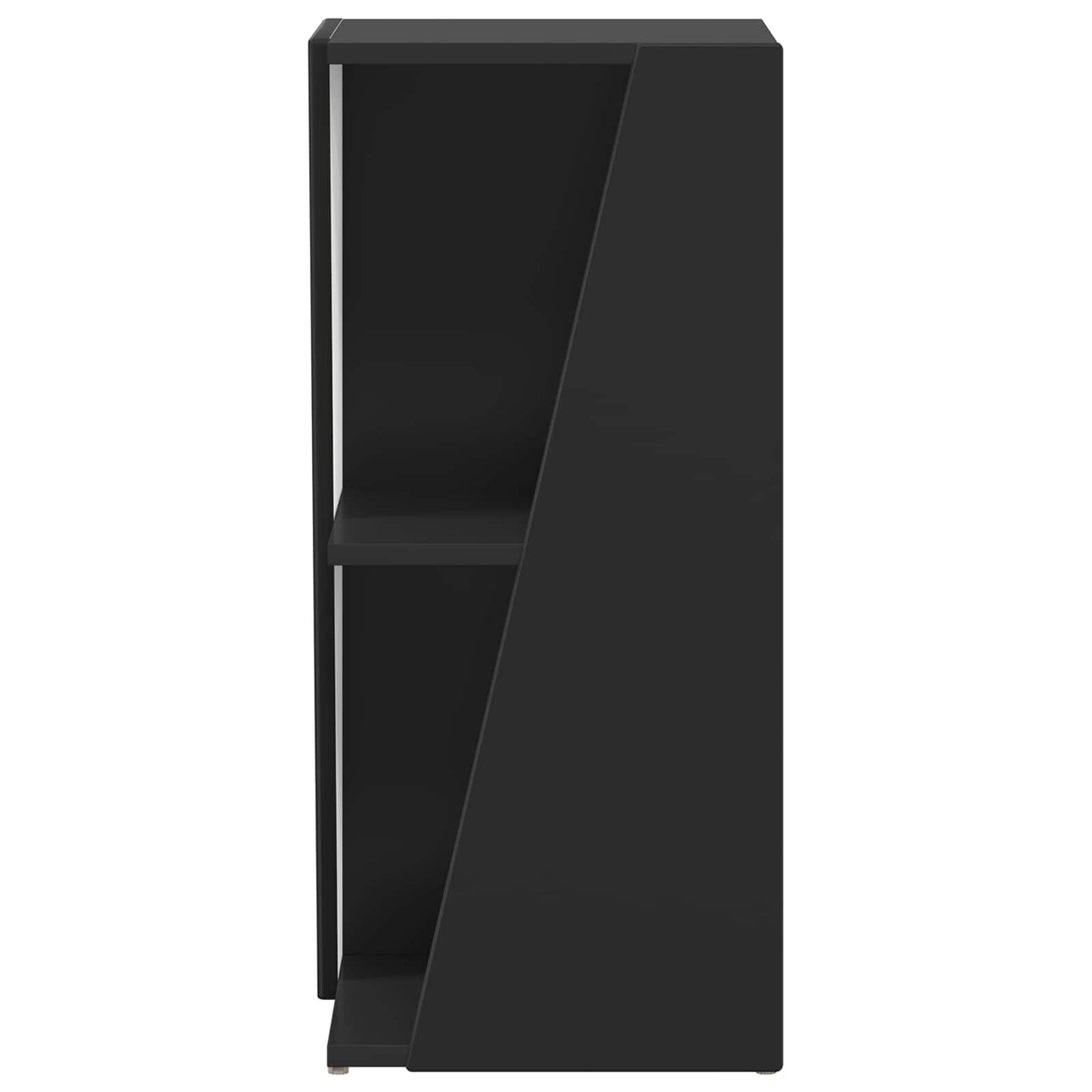 Mensola laterale Nero 33 x 32 x 70,5 cm Legno multistrato | homemem39