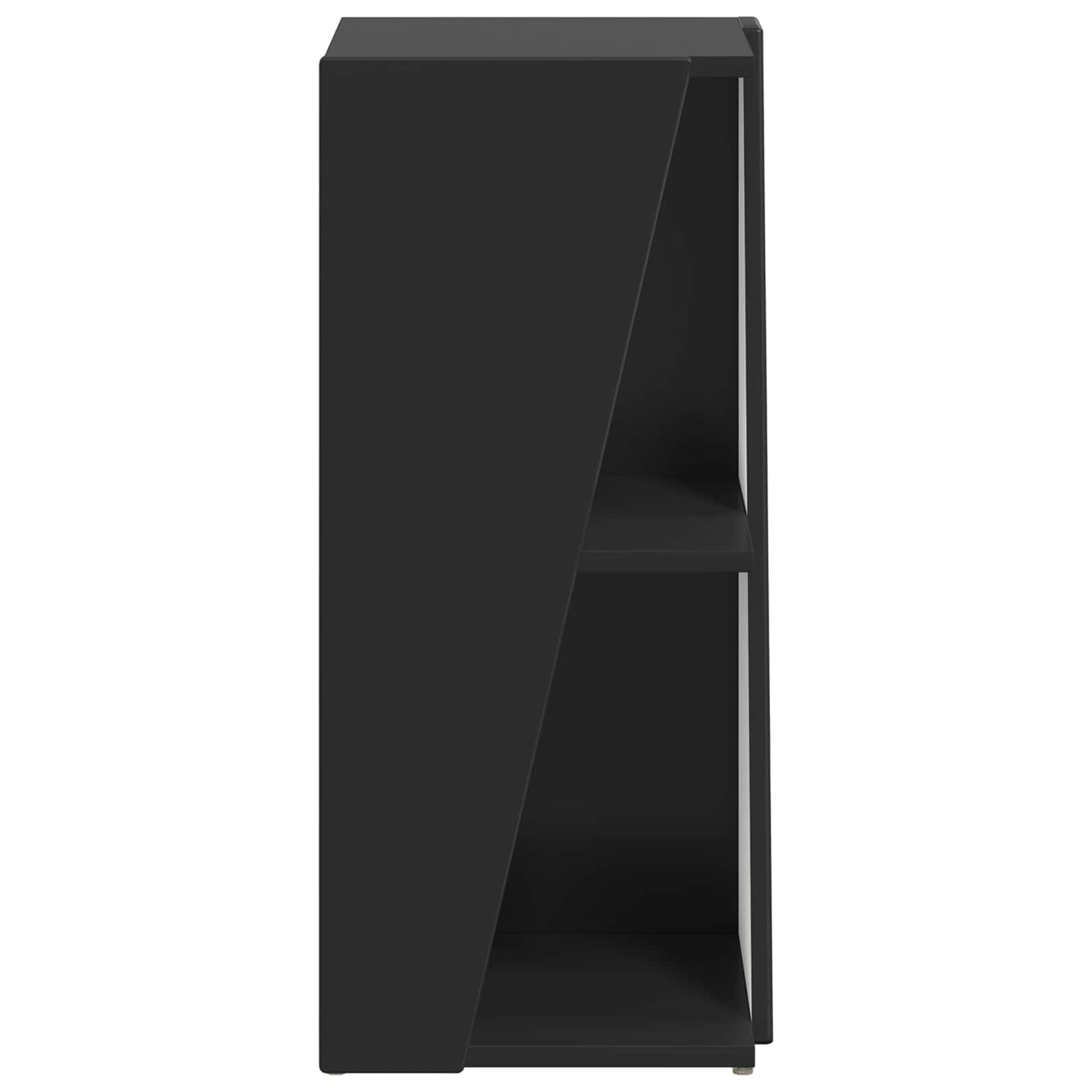 Mensola laterale Nero 33 x 32 x 70,5 cm Legno multistrato | homemem39
