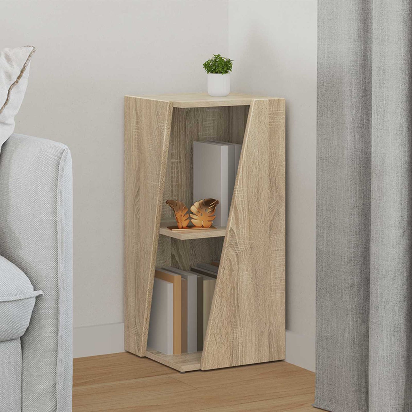 Mensola laterale Rovere Sonoma 33 x 32 x 70,5 cm