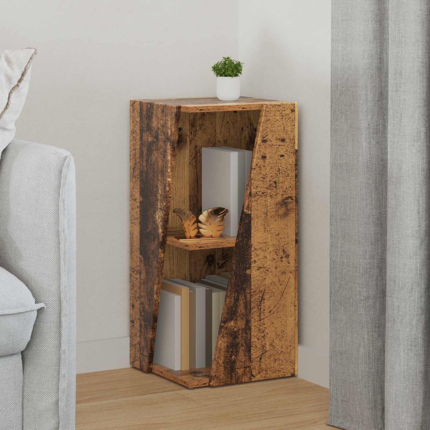 Mensola laterale Legno vecchio 33 x 32 x 70,5 cm | homemem39