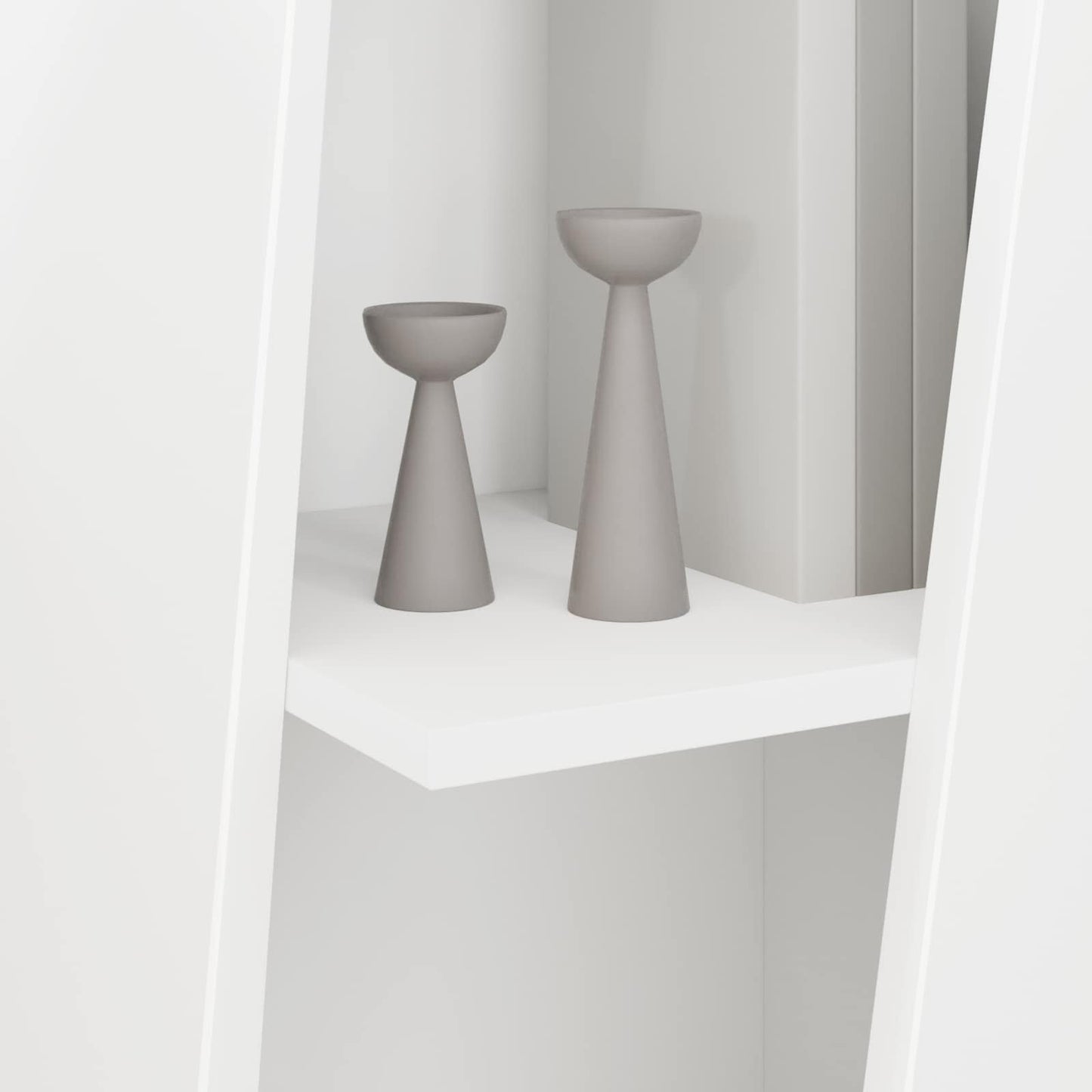 Mensola laterale Bianco 33 x 32 x 100,5 cm Legno multistrato