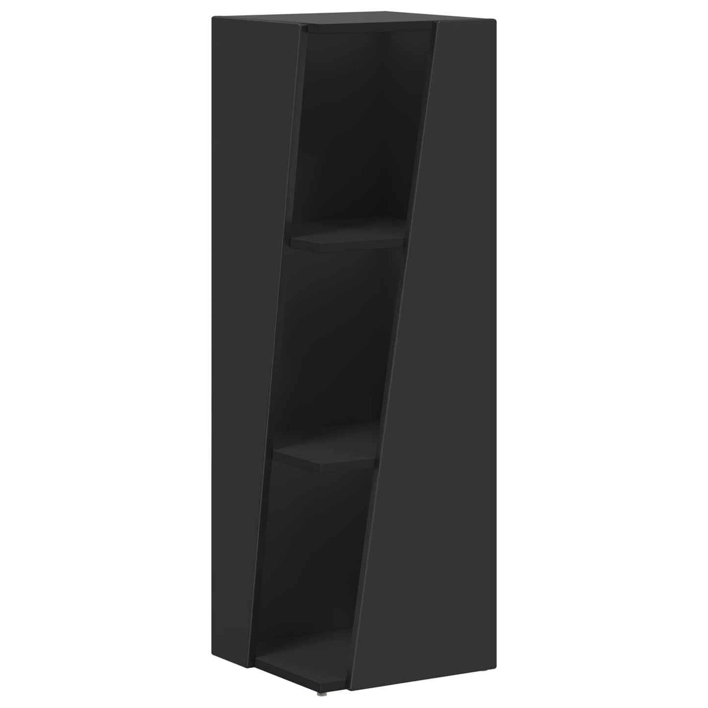 Mensola laterale Nero 33 x 32 x 100,5 cm Legno multistrato | homemem39