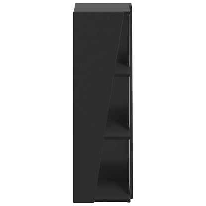 Mensola laterale Nero 33 x 32 x 100,5 cm Legno multistrato | homemem39