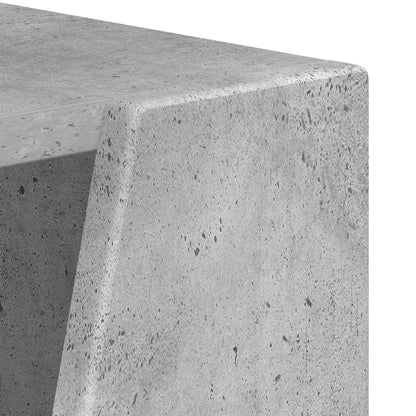 Mensola laterale Grigio cemento 33 x 32 x 100,5 cm | homemem39