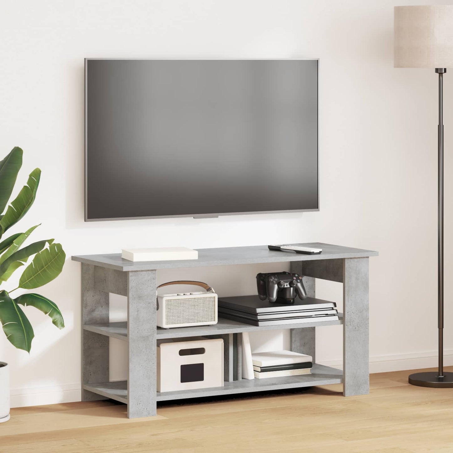Supporto TV Grigio cemento 100 x 40 x 50 cm | homemem39