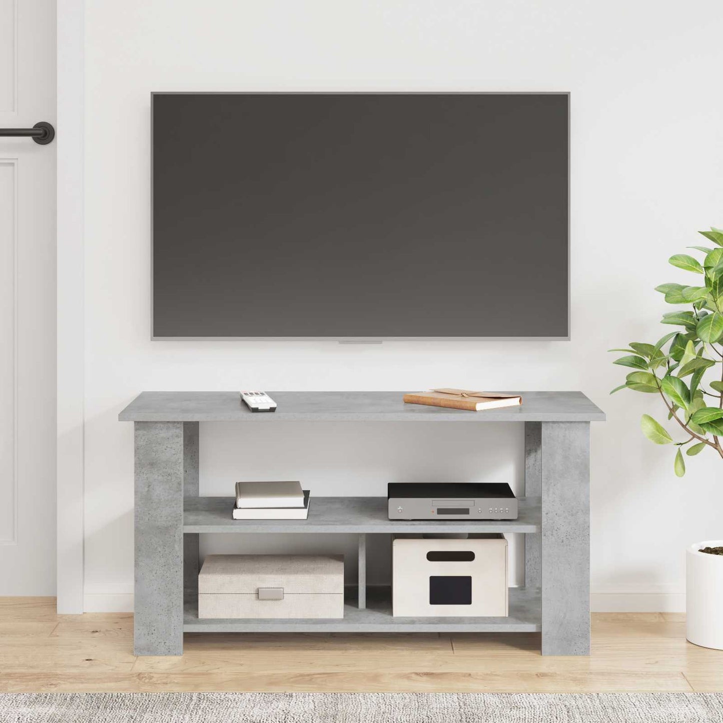 Supporto TV Grigio cemento 100 x 40 x 50 cm