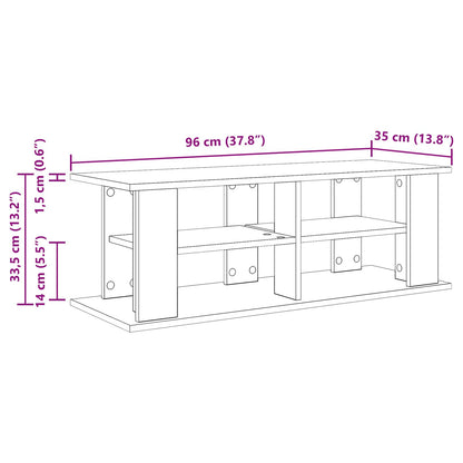 Supporto TV Bianco 96 x 35 x 33,5 cm | homemem39