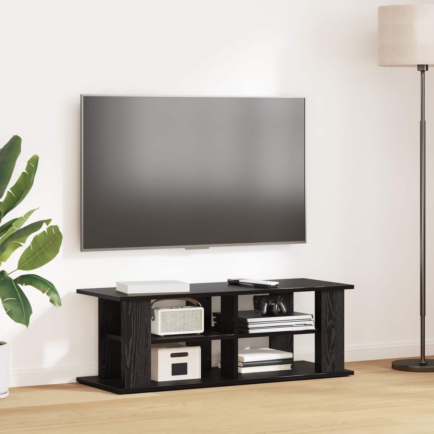 Supporto TV Rovere Nero 96 x 35 x 33,5 cm | homemem39