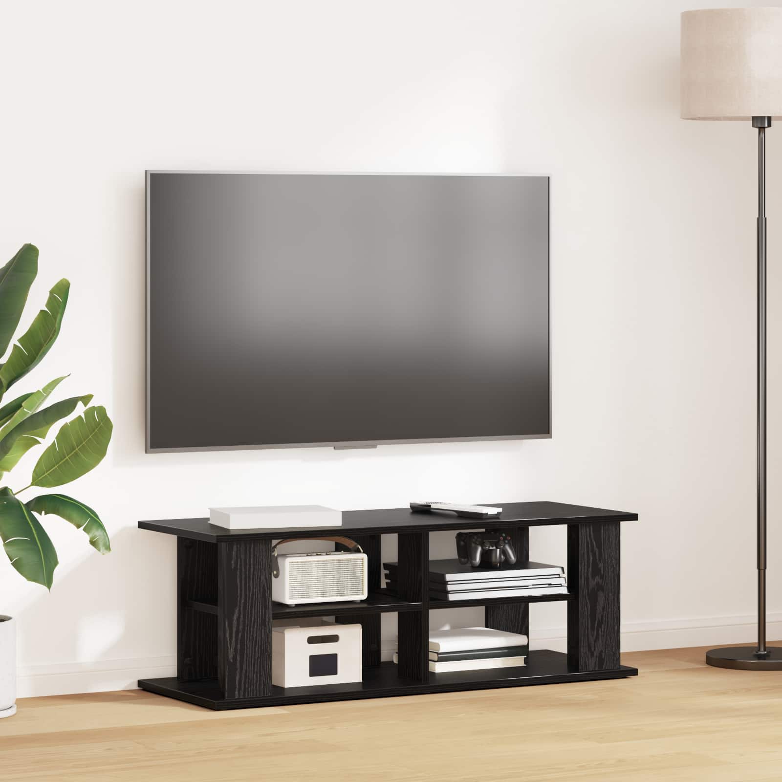 Supporto TV Rovere Nero 96 x 35 x 33,5 cm | homemem39