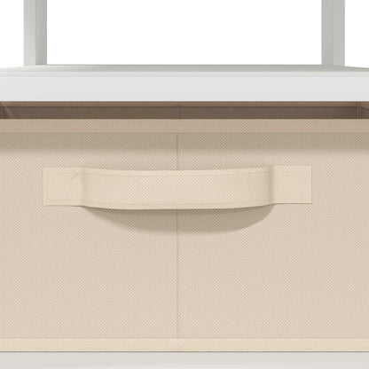 Tavolino da salotto Bianco 77 x 55 x 42 cm Legno multistrato | homemem39