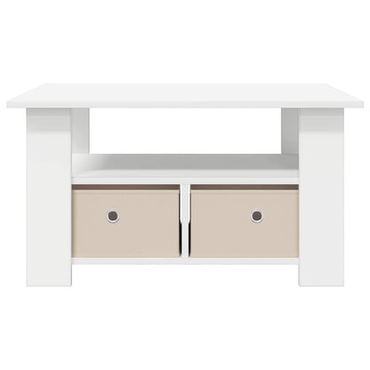 Tavolino da salotto Bianco 77 x 55 x 42 cm Legno multistrato | homemem39