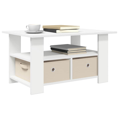Tavolino da salotto Bianco 77 x 55 x 42 cm Legno multistrato | homemem39
