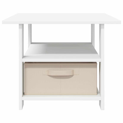 Tavolino da salotto Bianco 77 x 55 x 42 cm Legno multistrato | homemem39