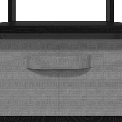 Tavolino da salotto con cassetto Rovere Nero 77 x 55 x 42 cm | homemem39