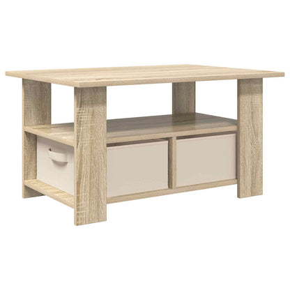 Tavolino da salotto con cassetto Rovere Sonoma 77 x 55 x 42 cm | homemem39