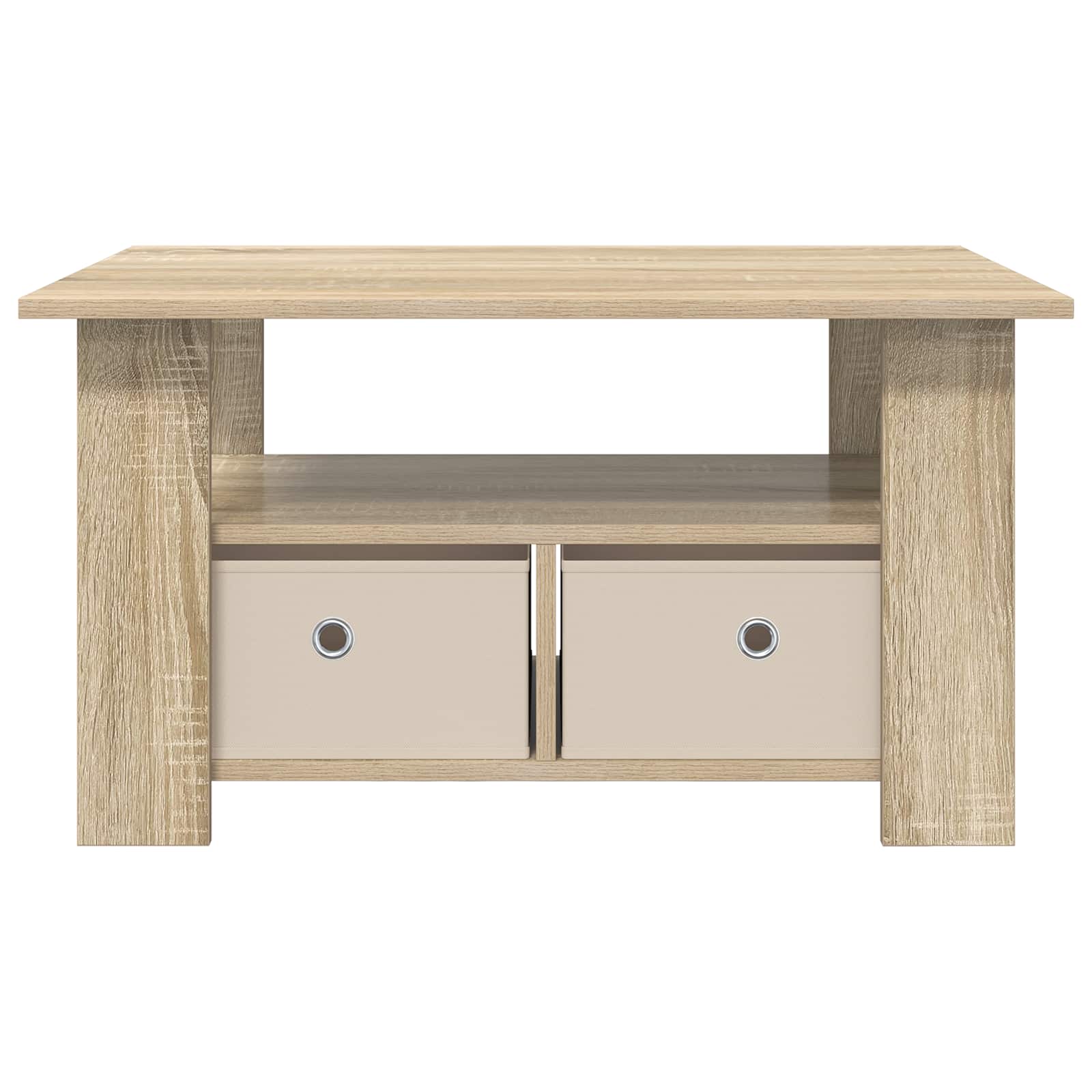 Tavolino da salotto con cassetto Rovere Sonoma 77 x 55 x 42 cm | homemem39