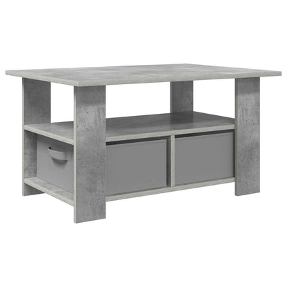 Tavolino da salotto con cassetto Grigio cemento 77 x 55 x 42 cm | homemem39