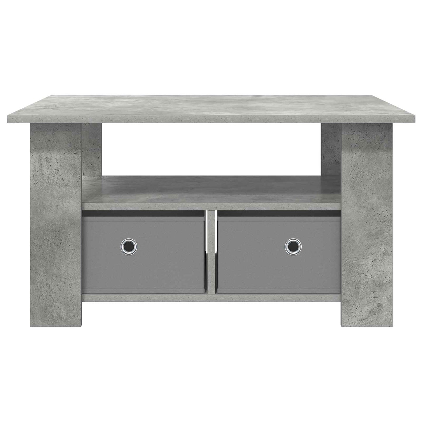 Tavolino da salotto con cassetto Grigio cemento 77 x 55 x 42 cm | homemem39