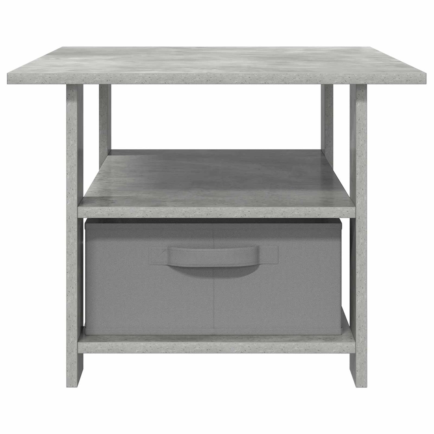 Tavolino da salotto con cassetto Grigio cemento 77 x 55 x 42 cm | homemem39