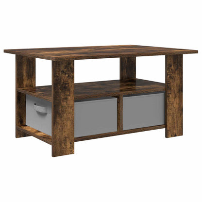 Tavolino da salotto con cassetto Rovere fumé 77 x 55 x 42 cm | homemem39