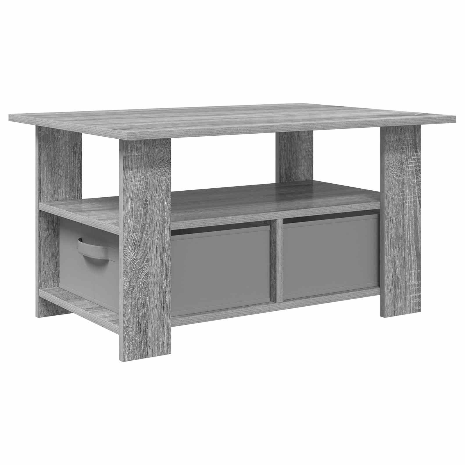 Tavolino da salotto con cassetto Grigio Sonoma 77 x 55 x 42 cm | homemem39