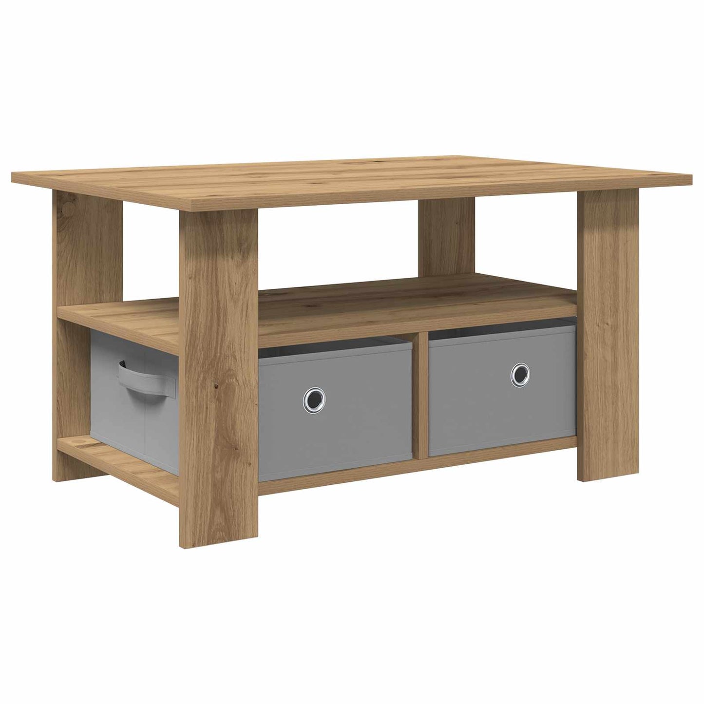 Tavolino da salotto Rovere artigianale 77 x 55 x 42 cm | homemem39