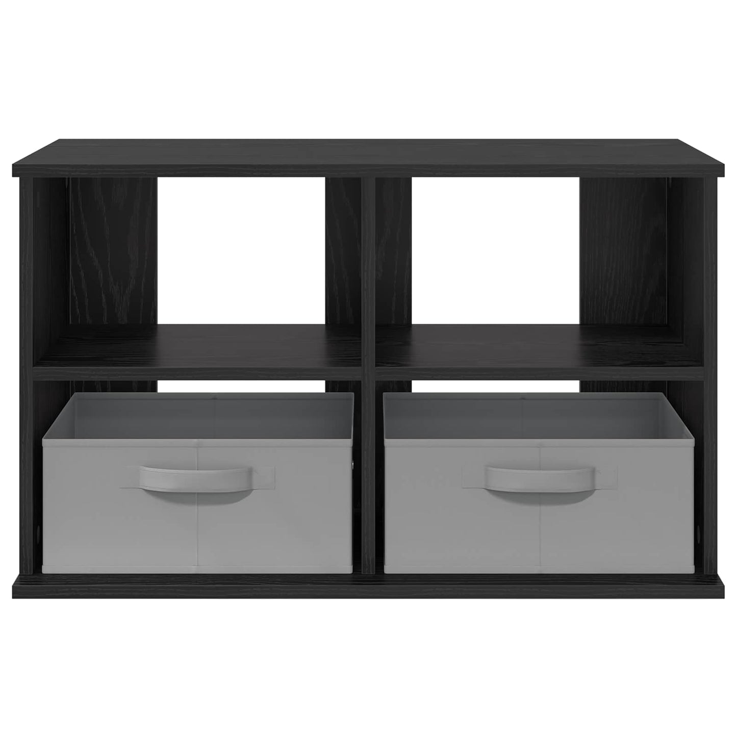 Supporto TV con cassetto Rovere Nero 79 x 40 x 48 cm