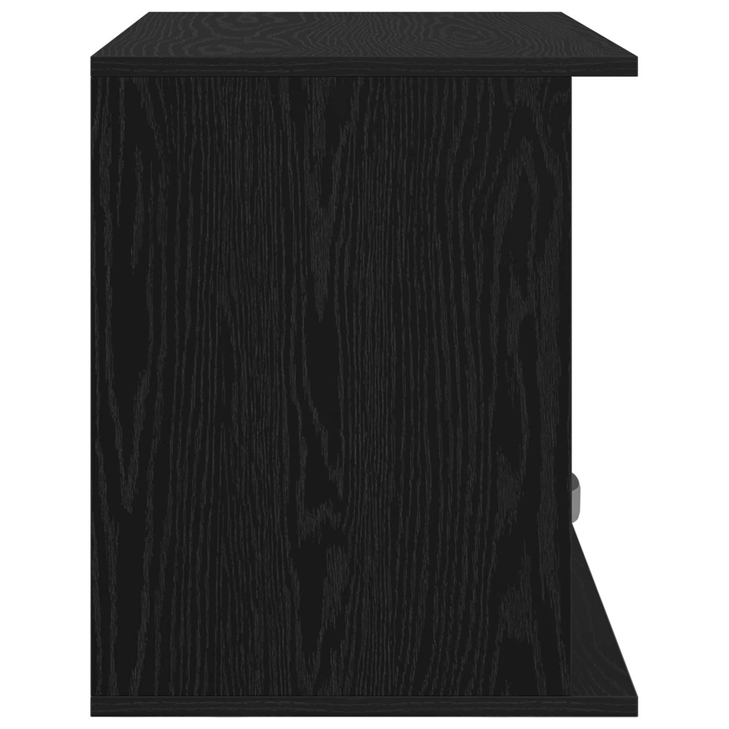 Supporto TV con cassetto Rovere Nero 79 x 40 x 48 cm