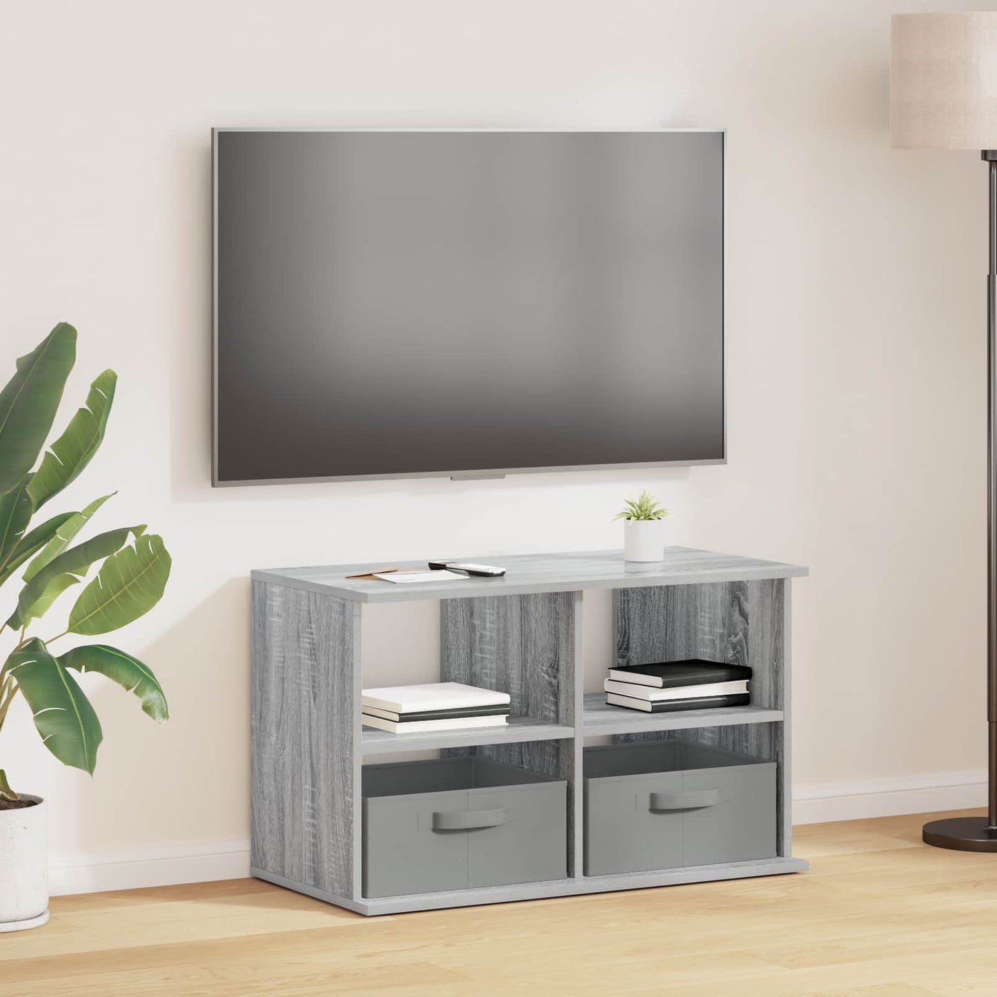 Supporto TV con cassetto Grigio Sonoma 79 x 40 x 48 cm
