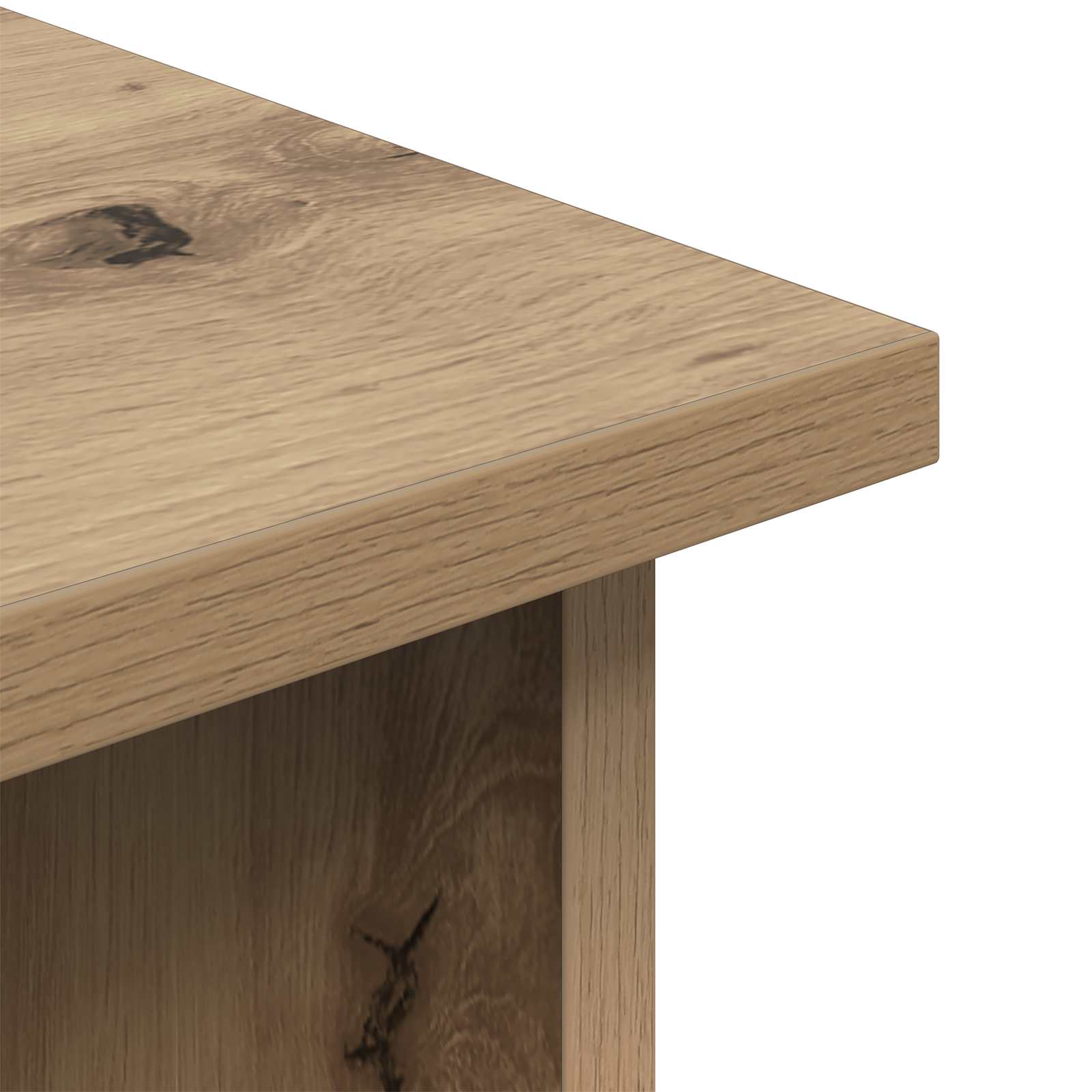 Supporto TV con cassetto Rovere artigianale 79 x 40 x 48 cm | homemem39