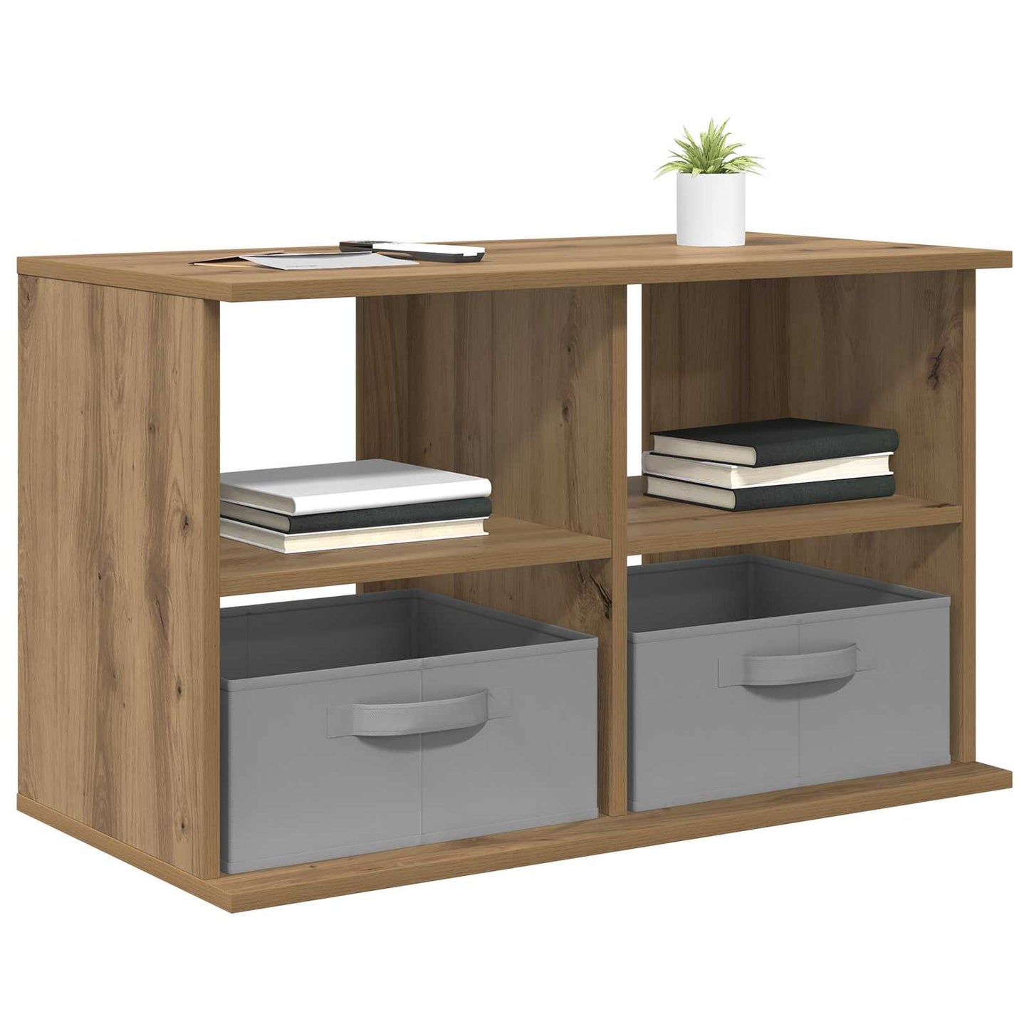 Supporto TV con cassetto Rovere artigianale 79 x 40 x 48 cm