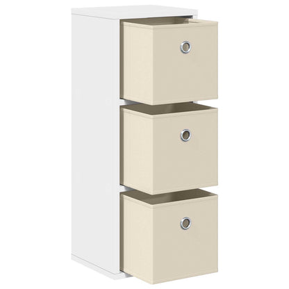 Credenza con cassetto Bianco 25,5 x 22 x 69,5 cm | homemem39