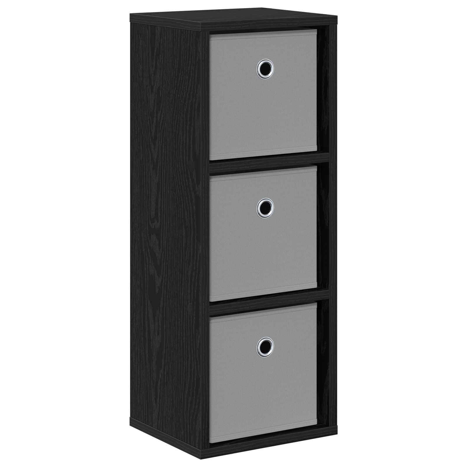 Credenza con cassetto Rovere Nero 25,5 x 22 x 69,5 cm | homemem39