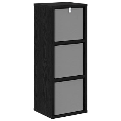 Credenza con cassetto Rovere Nero 25,5 x 22 x 69,5 cm | homemem39