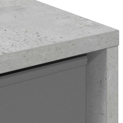 Credenza con cassetto Grigio cemento 25,5 x 22 x 69,5 cm | homemem39