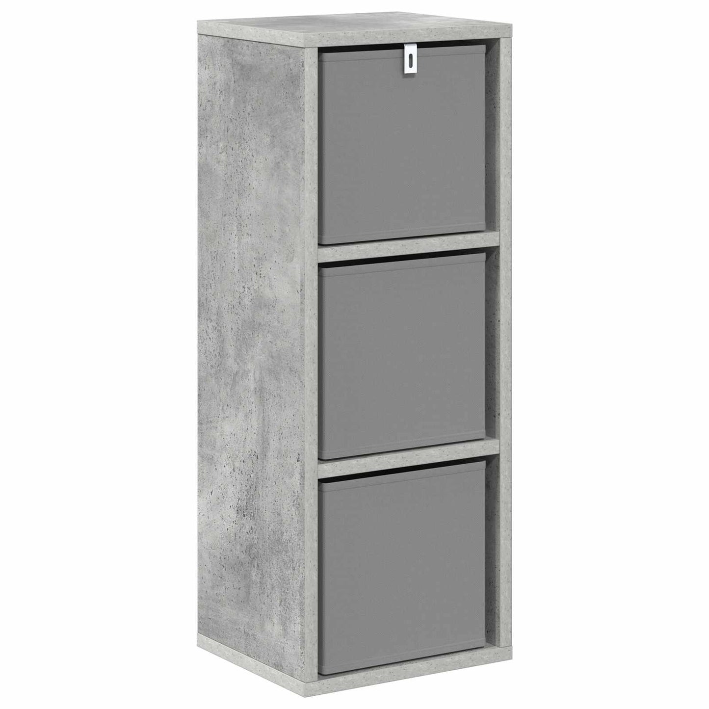 Credenza con cassetto Grigio cemento 25,5 x 22 x 69,5 cm