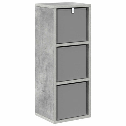 Credenza con cassetto Grigio cemento 25,5 x 22 x 69,5 cm