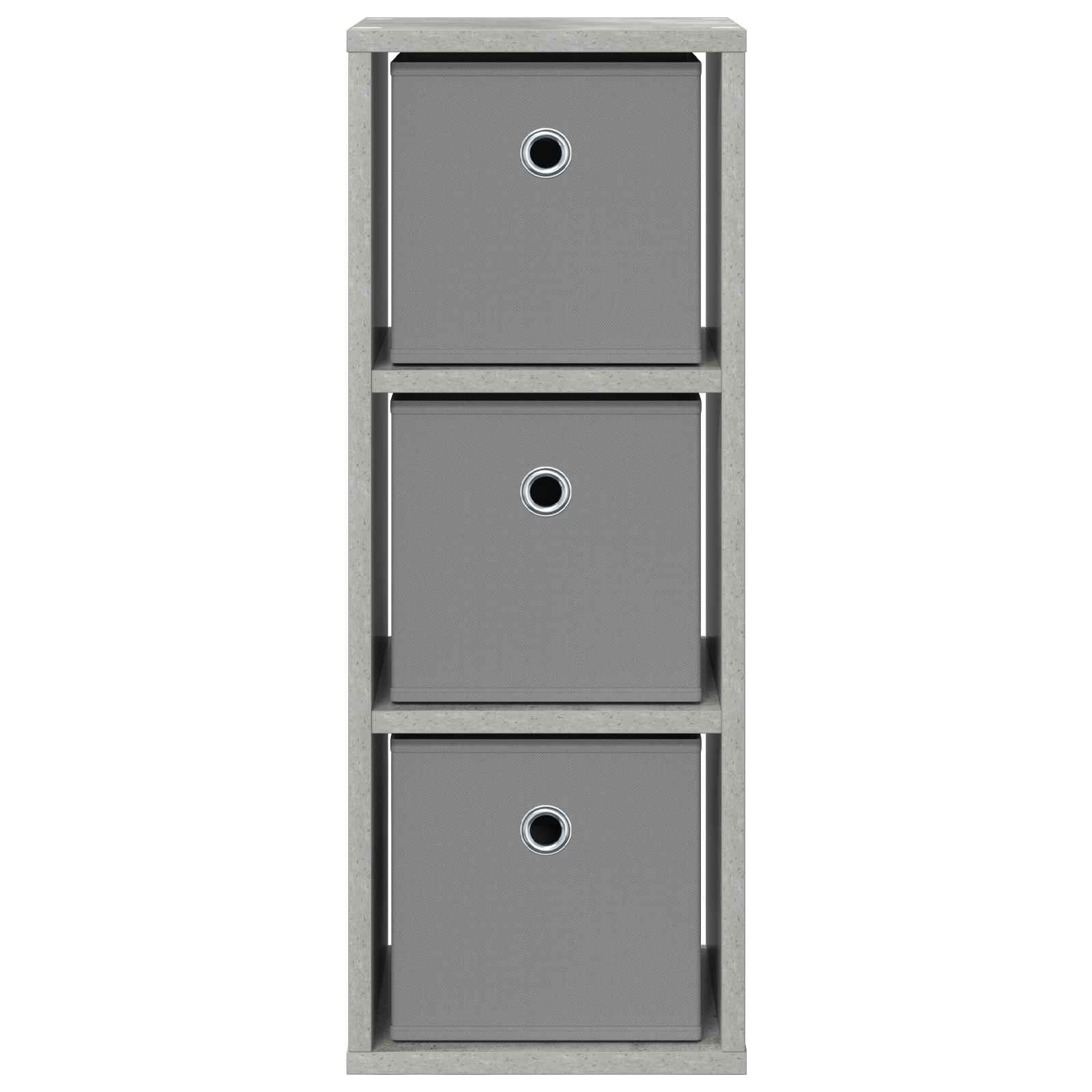 Credenza con cassetto Grigio cemento 25,5 x 22 x 69,5 cm | homemem39